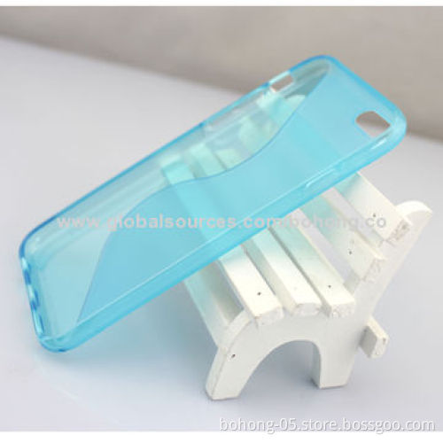 Transparent Graduate Color Water-drop Grain PC Cases for iPhone 6, Different Colors Available